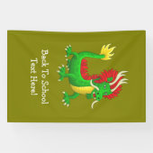 Kleurrijke Chinese Draak Spandoek (Horizontaal)