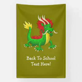Kleurrijke Chinese Draak Spandoek