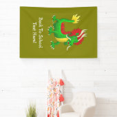 Kleurrijke Chinese Draak Spandoek (Insitu)