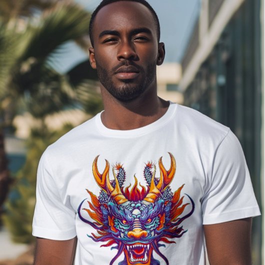 Kleurrijke Chinese Draak T-shirt
