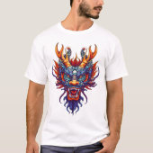 Kleurrijke Chinese Draak T-shirt (Voorkant)