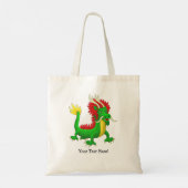 Kleurrijke Chinese Draak Tote Bag (Achterkant)