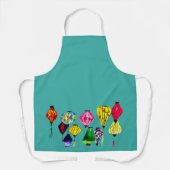 Kleurrijke Chinese lantaarns Schort (Voorkant)