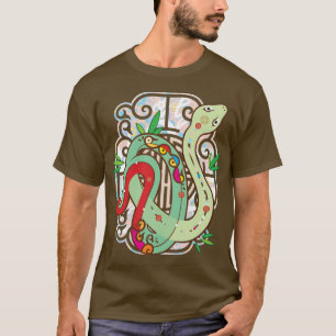 Kleurrijke Chinese zodiak slang T-shirt