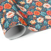 Kleurrijke Chinoiserie Cadeaupapier (Rol Hoek)