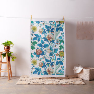 Kleurrijke Chinoiserie Traditioneel Bloemenpatroon Stof