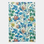 Kleurrijke Chinoiserie Traditioneel Bloemenpatroon Theedoek (Verticaal)