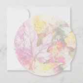 Kleurrijke chique botanische bruids douche uitnodi kaart (Achterkant)