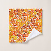 Kleurrijke chique chroom canopy stijlvol gebladert bad handdoek (Wasdoekje)