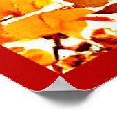 Kleurrijke chique chroom canopy stijlvol gebladert poster (Hoek)