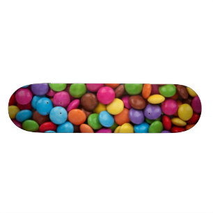 Kleurrijke Chocolade Knoppen Persoonlijk Skateboard