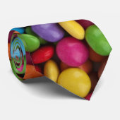 Kleurrijke chocolade snoepjes stropdas (Opgerold)