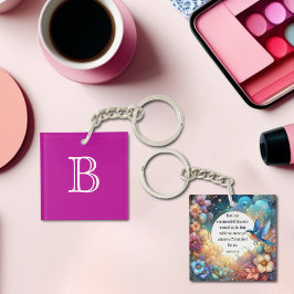 Kleurrijke Christelijke Romeinen Bijbelvers Monogr Sleutelhanger