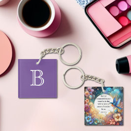 Kleurrijke Christelijke Romeinen Bijbelvers Monogr Sleutelhanger