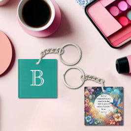 Kleurrijke Christelijke Sleutelhanger Romeinen 5:8