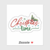 Kleurrijke Christmas Cheer Sticker (Vel)