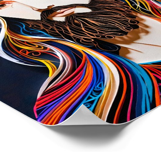 kleurrijke Christus Poster (Hoek)