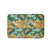 Kleurrijke chrysantentuin in vintage stijl badmat (Voorkant)