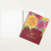 Kleurrijke Chrysanthemum Waterverf Planner (Display)