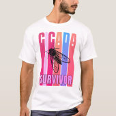 Kleurrijke CICADA Survivor Souvenir T-shirt (Voorkant)