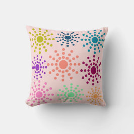 Kleurrijke Cicles naadloos roze patroonpatroon Sie Kussen