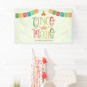 Kleurrijke Cinco de Mayo Fiesta Welkom Spandoek (Insitu)