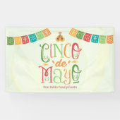 Kleurrijke Cinco de Mayo Fiesta Welkom Spandoek (Horizontaal)