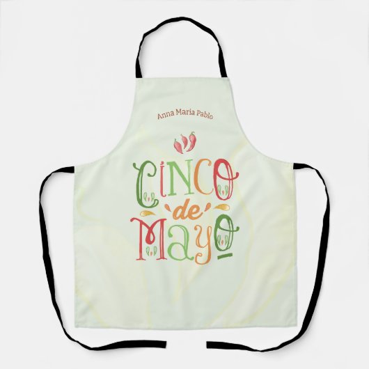 Kleurrijke Cinco de Mayo Schort (Voorkant)