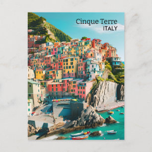 Kleurrijke Cinque Terre, Italië -  foto Briefkaart