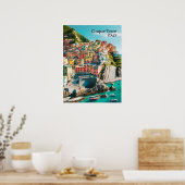 Kleurrijke Cinque Terre, Italië -  foto Poster (Keuken)