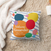 Kleurrijke Circle Stripes Baby Stats Kussen (Deken)