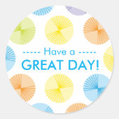 Kleurrijke Circles Stickers (Voorkant)