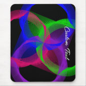 Kleurrijke circulaire mix geometrische Muismat (Voorkant)