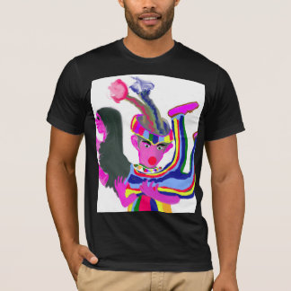 Kleurrijke Circusclown en Mooie Uitvoerder T-shirt