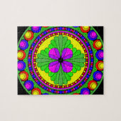 Kleurrijke cirkel legpuzzel (Horizontaal)