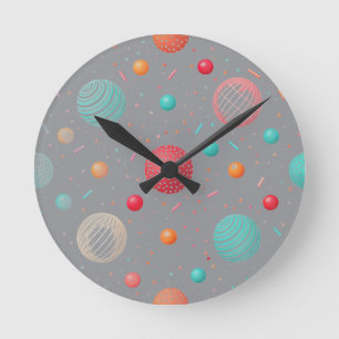 "Kleurrijke Cirkel Moderne Wandklok