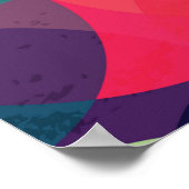 kleurrijke cirkel naadloos patroon met grijze effe poster (Hoek)