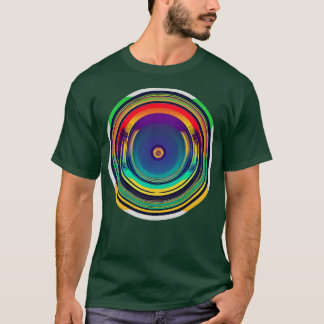 kleurrijke cirkel t-shirt