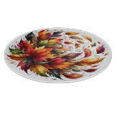 KLEURRIJKE CIRKEL VAN HERFST HERFSTBLADEREN SNIJPLANK (Hoek)