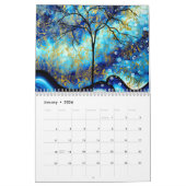 Kleurrijke Cirkel van het Leven Boom Art 2024 Kale Kalender (Jan 2026)