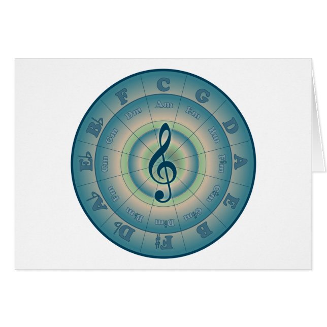 Kleurrijke cirkel van vijf (Voorkant Horizontaal)