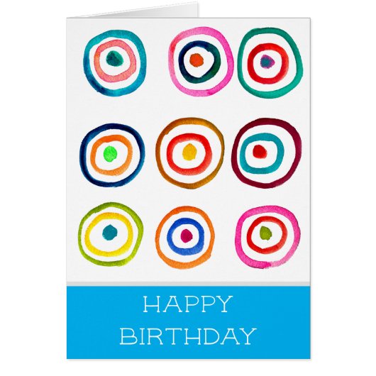 Kleurrijke cirkelregenboogwaterverf (Voorkant)