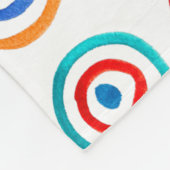 Kleurrijke cirkelregenboogwaterverf fleece deken (Hoek)