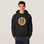 Kleurrijke cirkels 01 hoodie (Voorkant volledig)