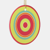 Kleurrijke cirkels 01 keramisch ornament (Rechts)