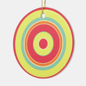 Kleurrijke cirkels 01 keramisch ornament (Links)