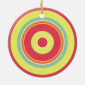 Kleurrijke cirkels 01 keramisch ornament (Achterkant)