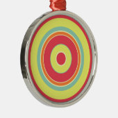 Kleurrijke cirkels 01 metalen ornament (Rechts)