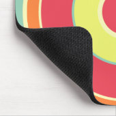 Kleurrijke cirkels 01 muismat (Hoek)