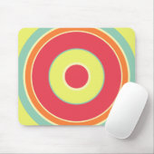 Kleurrijke cirkels 01 muismat (Met muis)